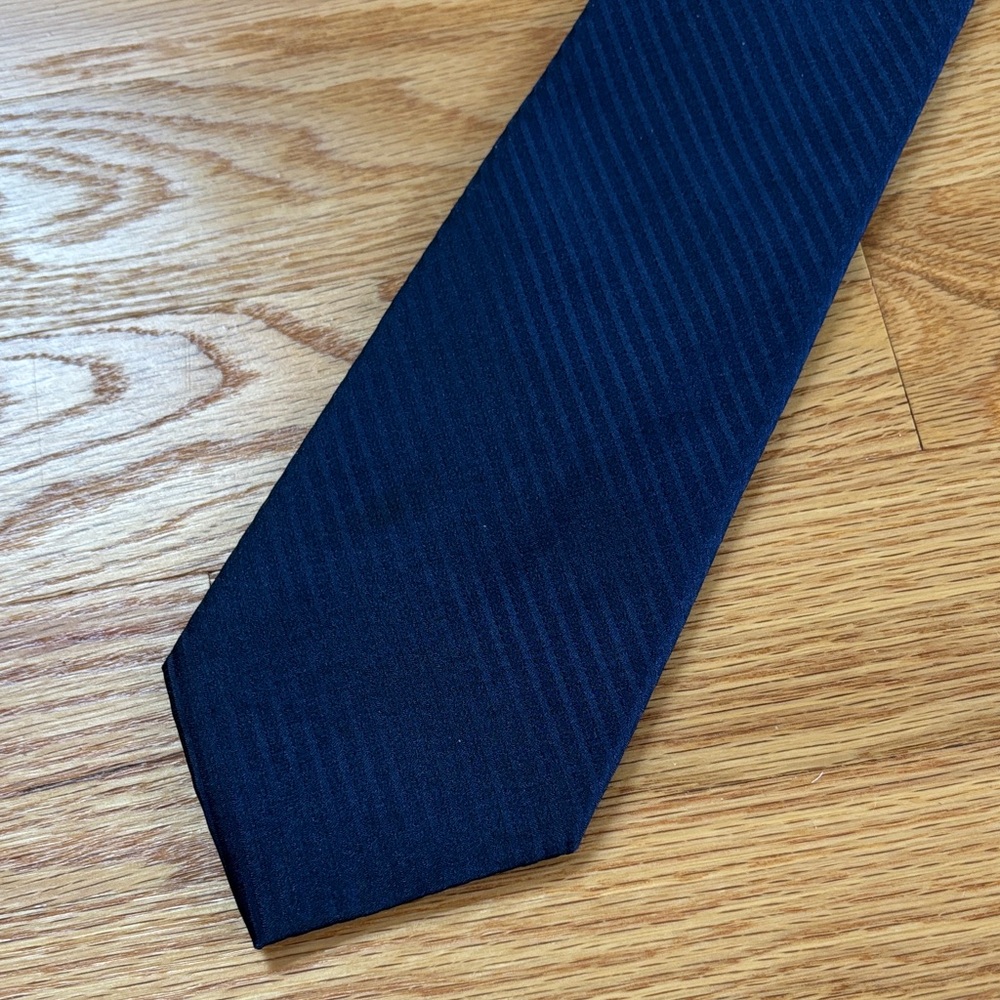 Croft & Barrow Navy Striped Tie